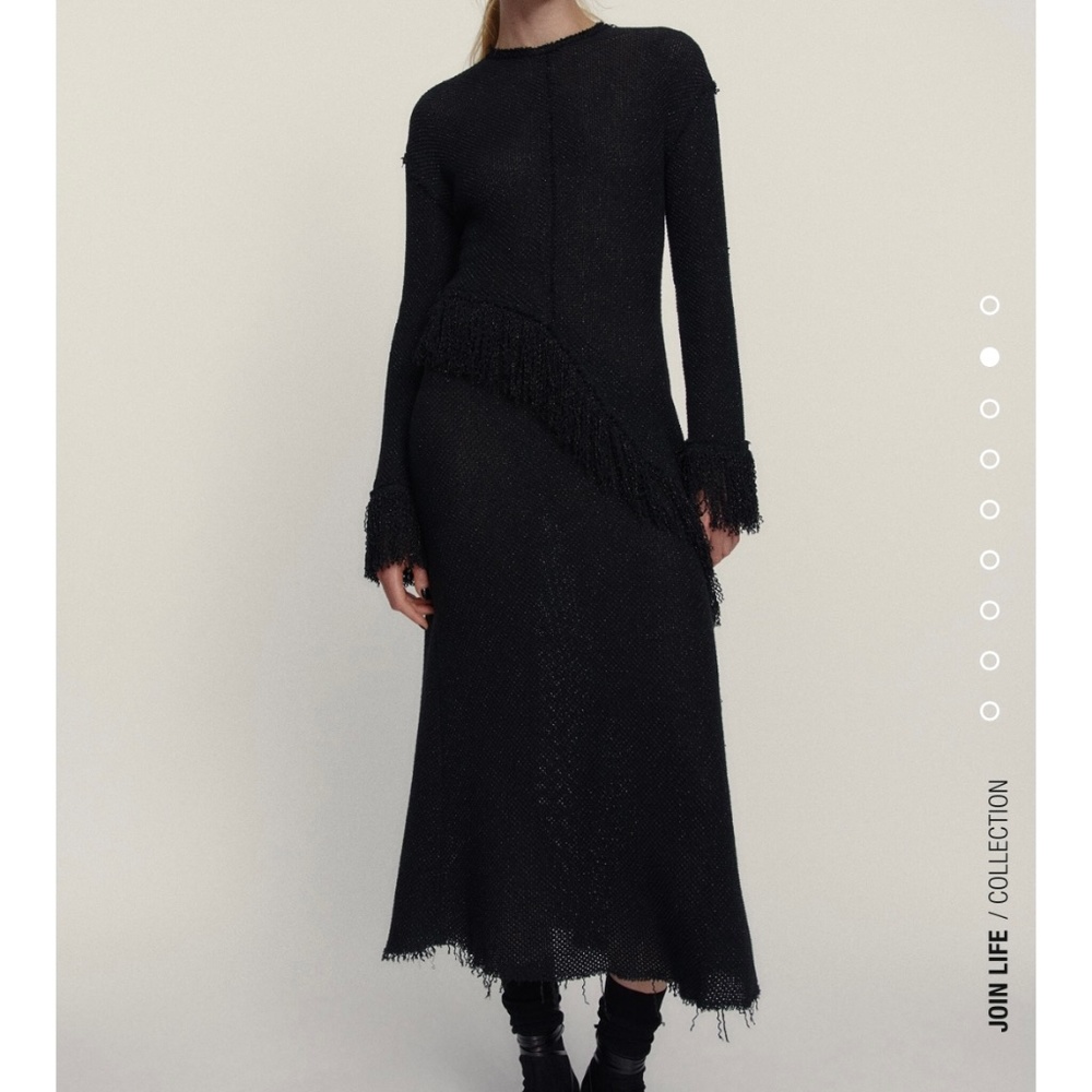 BNWT ZARA LONG SHIMMERY DRESS
